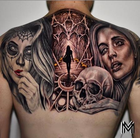 Tattoos - Matt Morrison Skull Women - 144542